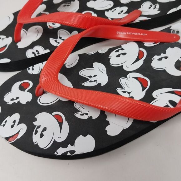 Men's Micky Mouse Flip Flops. - Picture 3 of 11